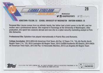 2021 Topps On-Demand Set #2 - Athletes Unlimited Volleyball #28 Lianna Sybeldon Back